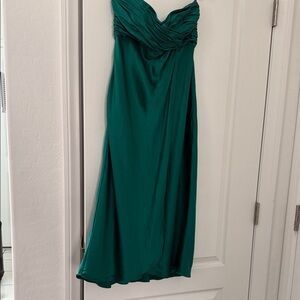 Banana Republic Strapless Emerald Green Dress